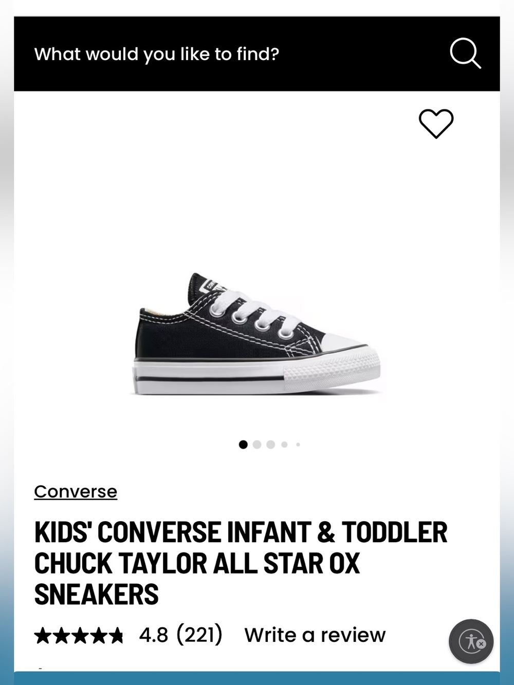 NWOT Infant Converse